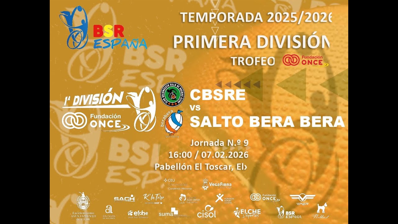 CBSR ELCHE - SALTO BERA BERA (Tª 25/26, jornada 9ª)