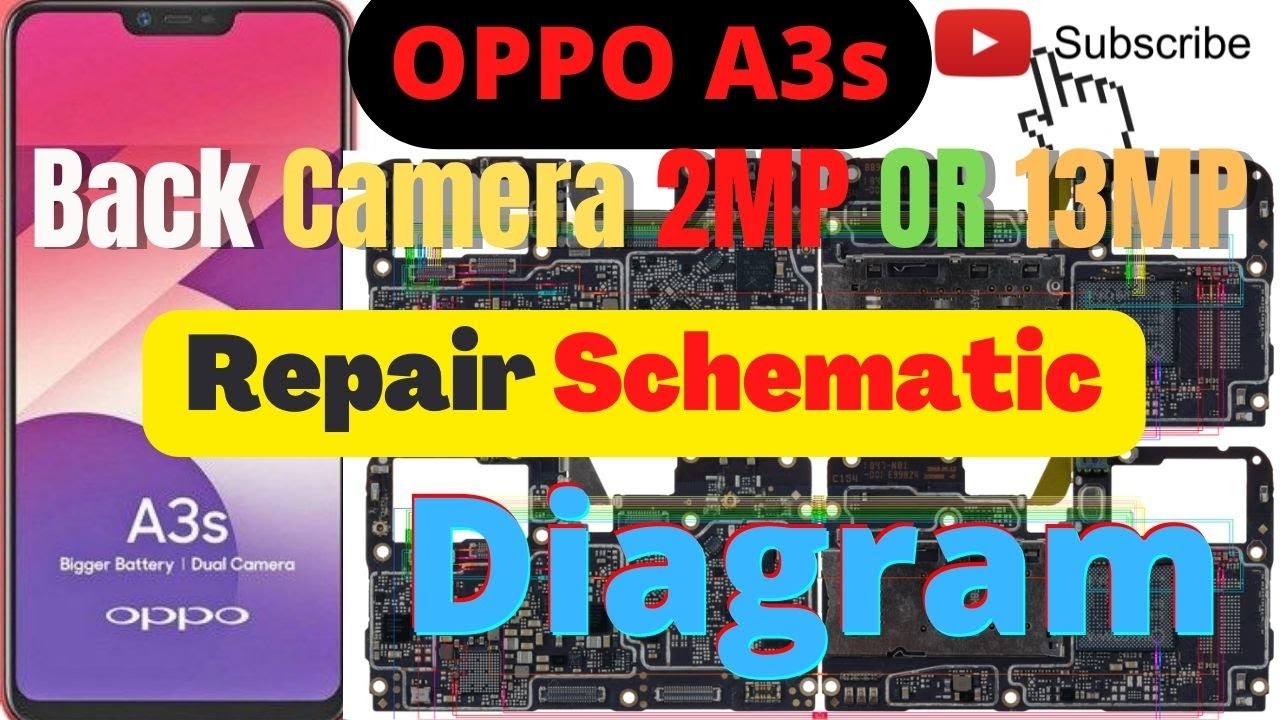 OPPO A3s Back Camera 2MP Or 13MP not working solution Repair Schematic Diagram