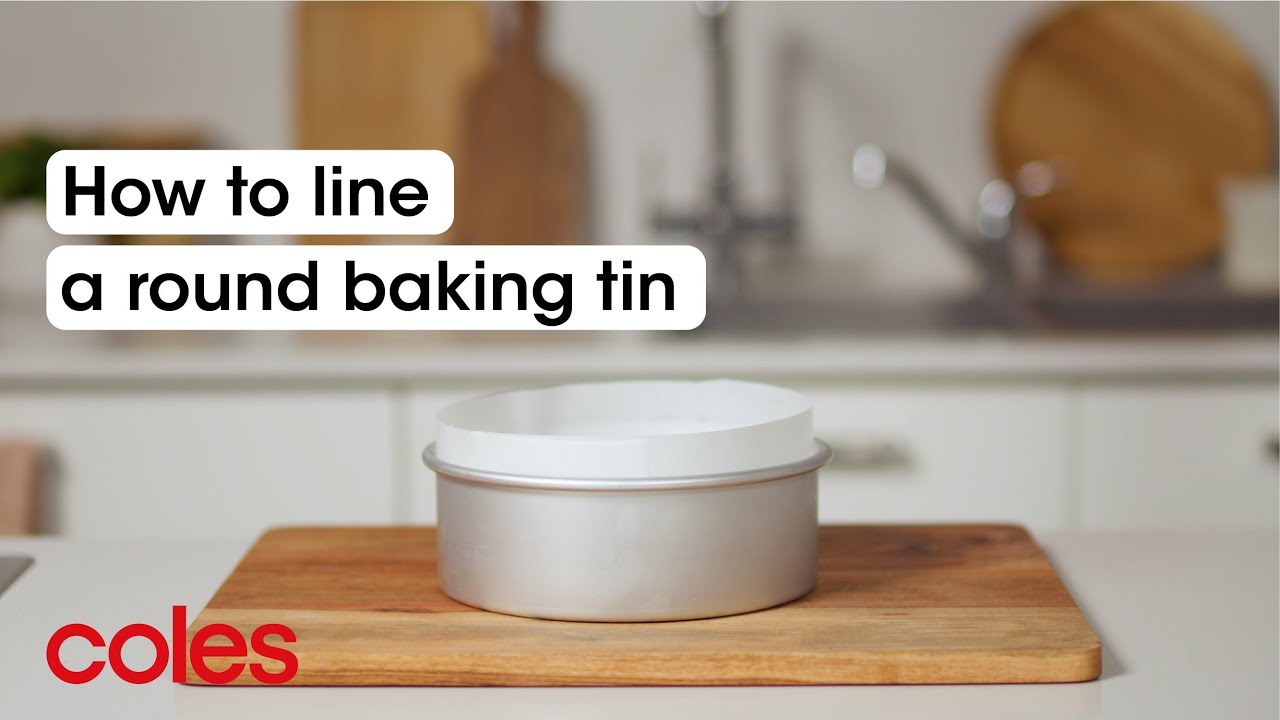 How to line a round baking tin | Back to Basics | Coles