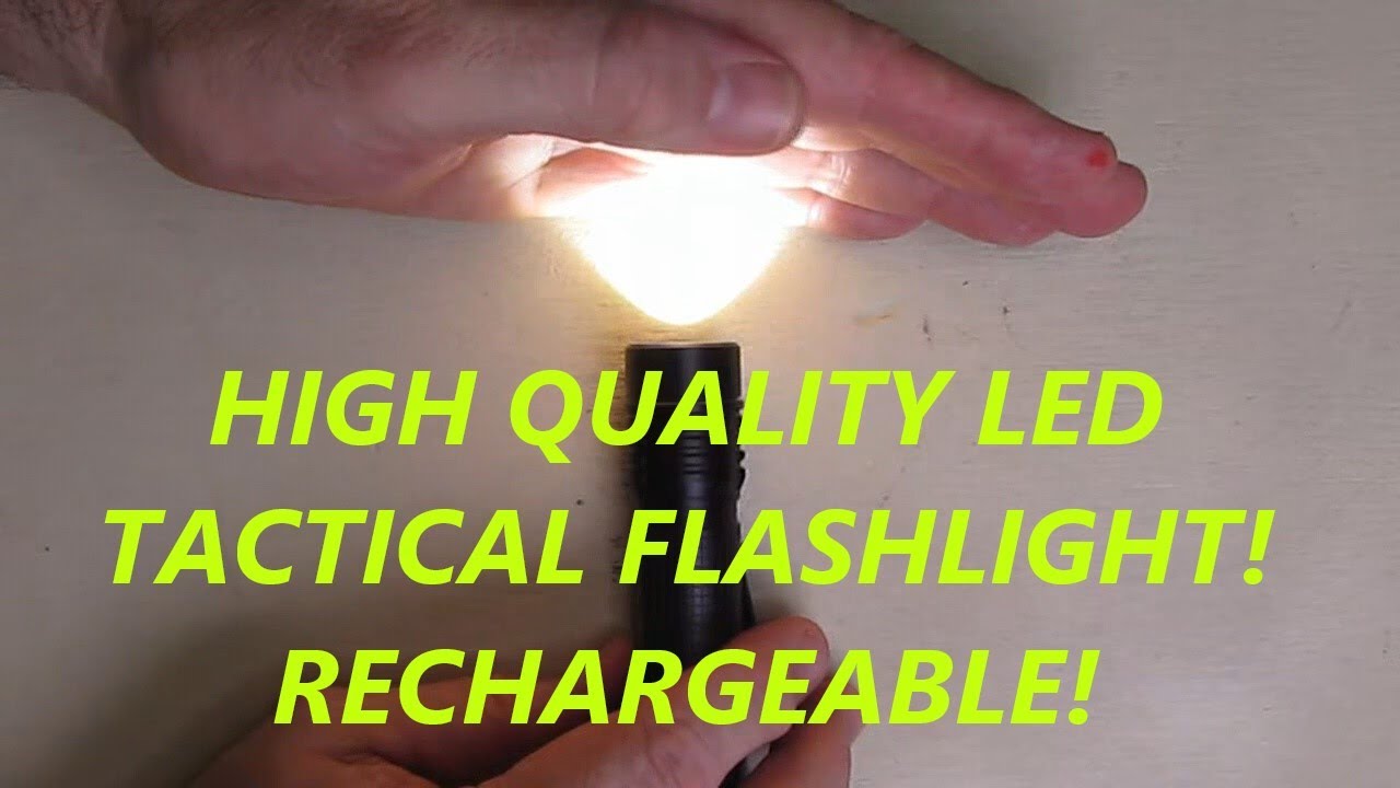 HIGH QUALITY Night Provision TX8 EDC Tactical Flashlight USB Rechargeable CREE 800 Lumen LED REVIEW