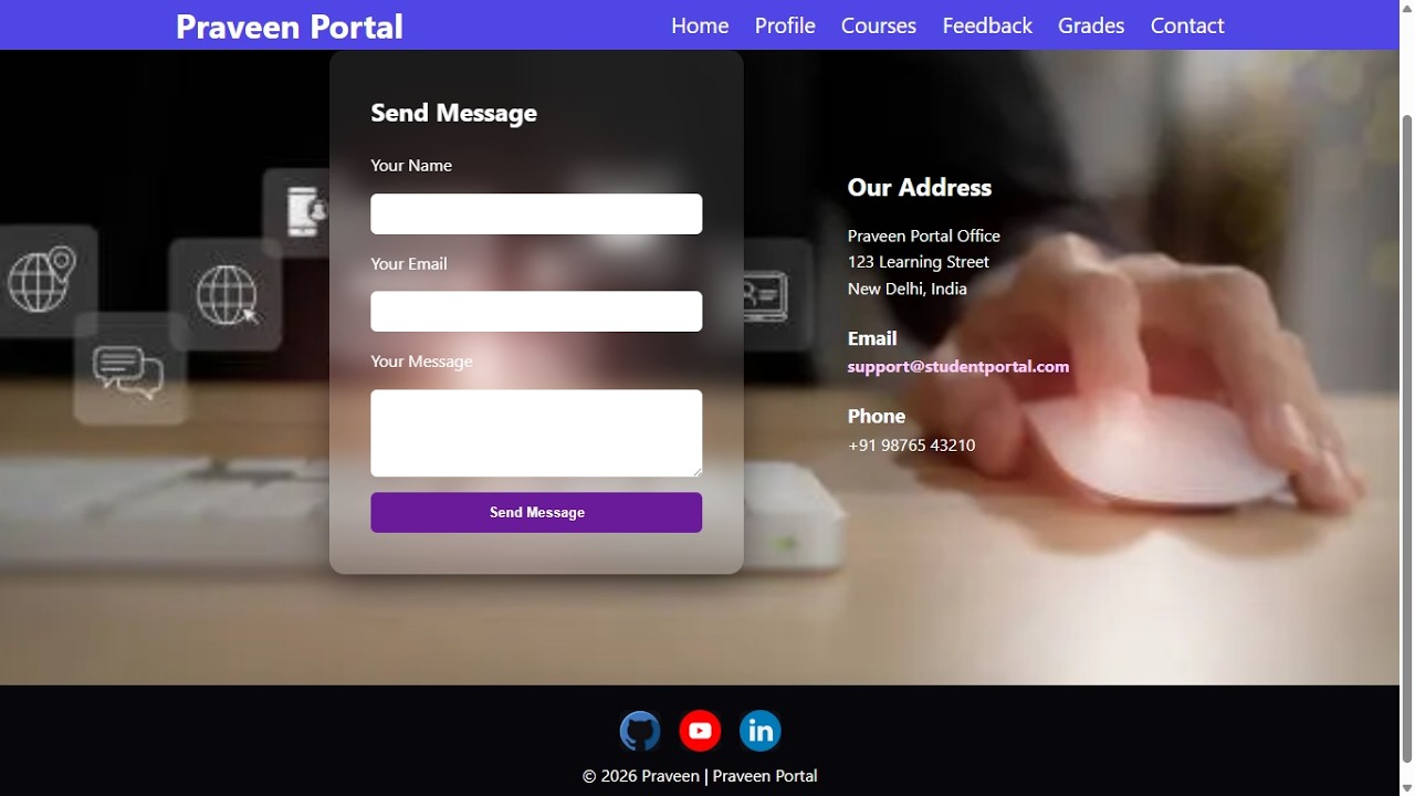 📍 Contact Us Page with Form & Map | HTML CSS Website Design