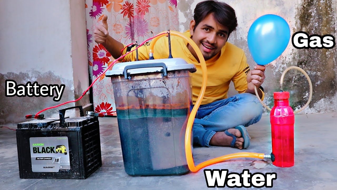 Turning Water Into Fuel HHO Gas At Home - 100% Working Trick