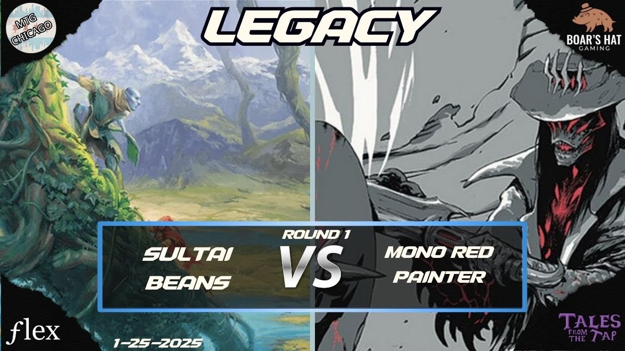 Sultai Beans VS Mono Red Painter  [MTG Legacy Round 1]