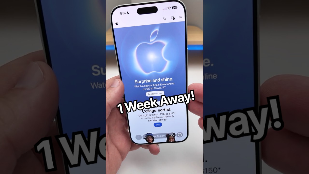 Apple iPhone 18 Pro Event is 1 Week Away!
