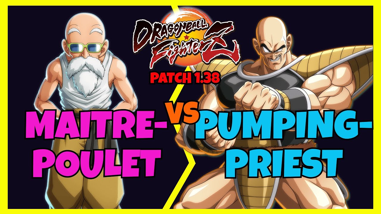 DBFZ 1.38 - MAITREPOULET vs PUMPINGPRIEST (Fusion Bros, Master Roshi vs Super Baby 2, Cell, Nappa)