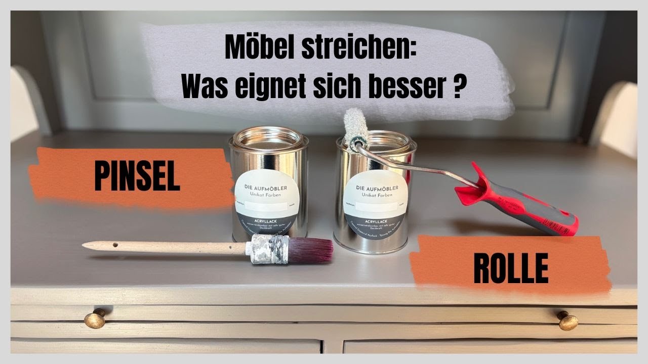 M&ouml;bel streichen: Wir zeigen, welches Werkzeug du brauchst, wie du es benutzt und reinigst !