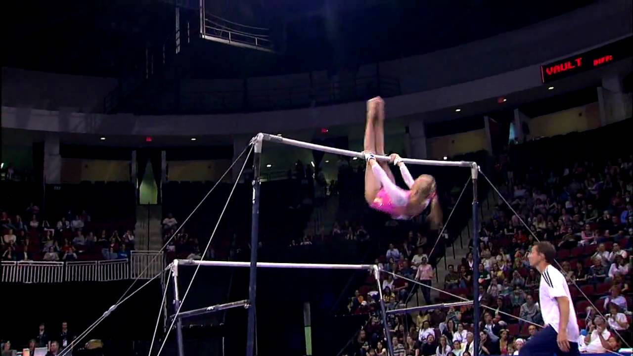 Настя Люкин - брусья - Чемпионат Visa 2008 - день 1