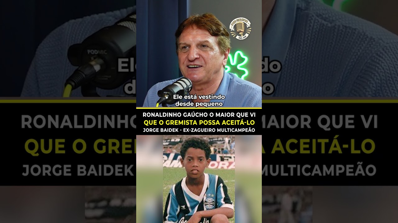 Ronaldinho Ga&uacute;cho foi o maior que vi jogar e espero um dia fazer as pazes do torcedor com ele.
