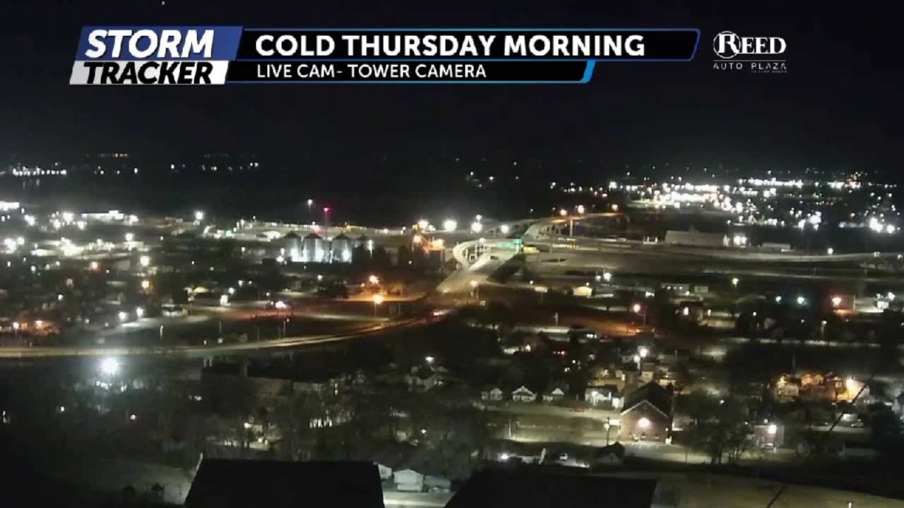 Tracking frigid Thursday morning temperatures