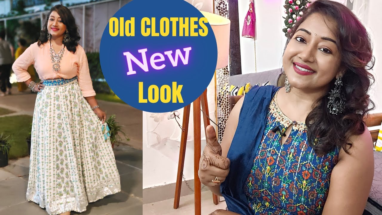Recreate NEW LOOK from OLD clothes | dress reuse kaise kare | Indowestern Look for Women #reuseidea