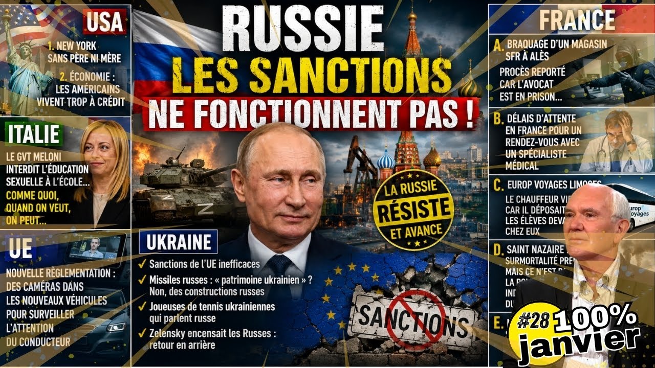 FACE &Agrave; L&rsquo;OCCIDENT COLLECTIF, LA RUSSIE DE POUTINE R&Eacute;SISTE TOUJOURS AUX SANCTIONS !