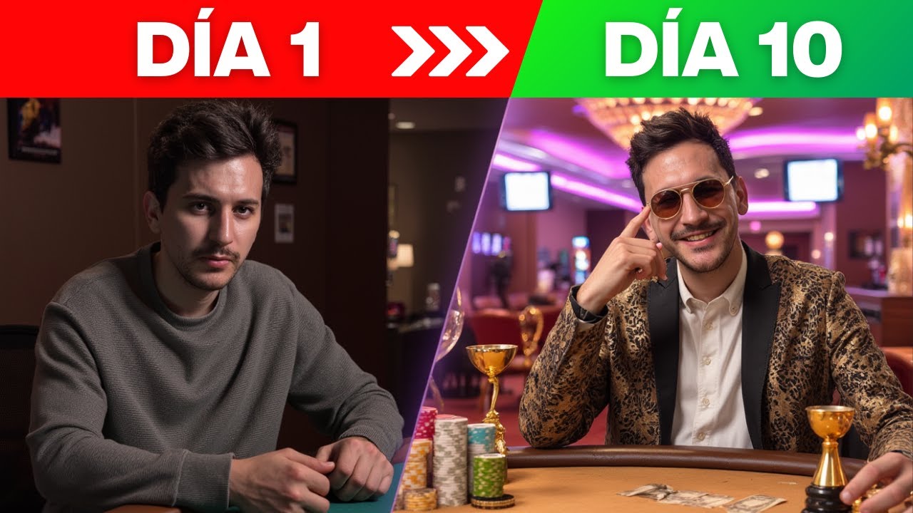 Intentando VOLVERME MILLONARIO jugando POKER en 10 días