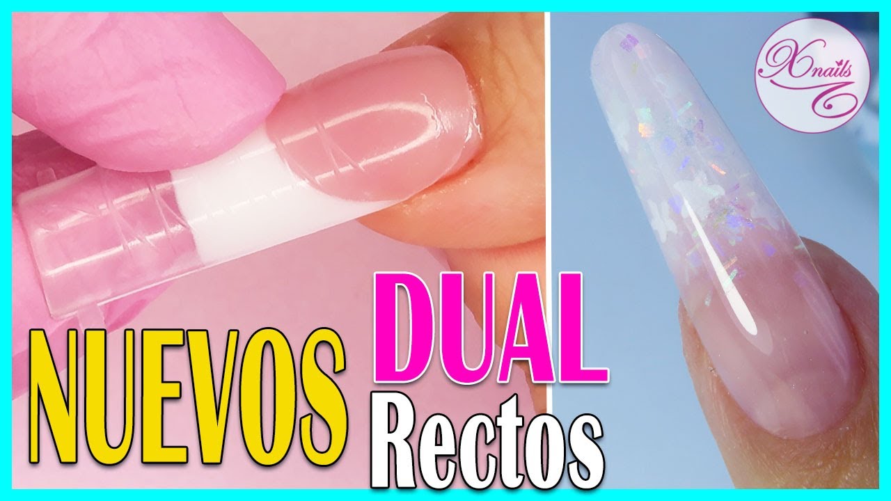 #11⭐Uñas de POLYGEL ENCAPSULADO y FRENCH con NUEVOS Moldes DUAL RECTOS / Paso a Paso /🤩CURSO GRATIS