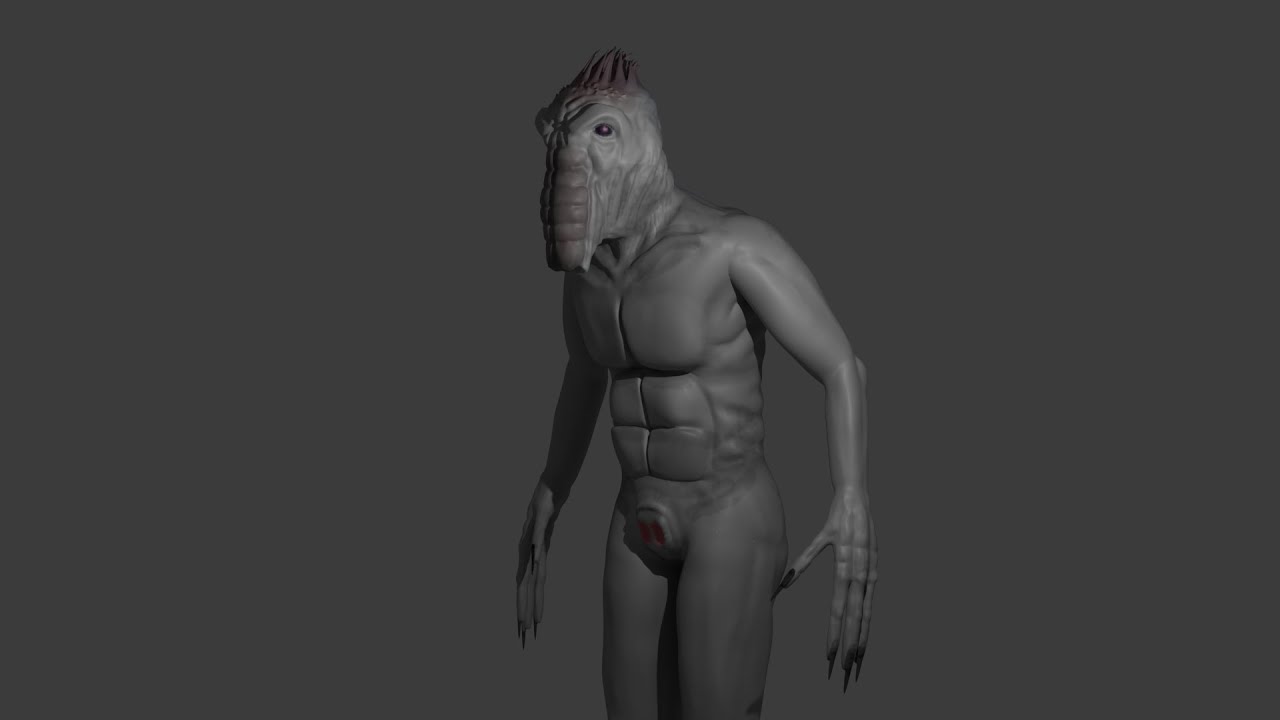 Blender Sculpting | Lovecraft Monster | - Sinister Siblings -