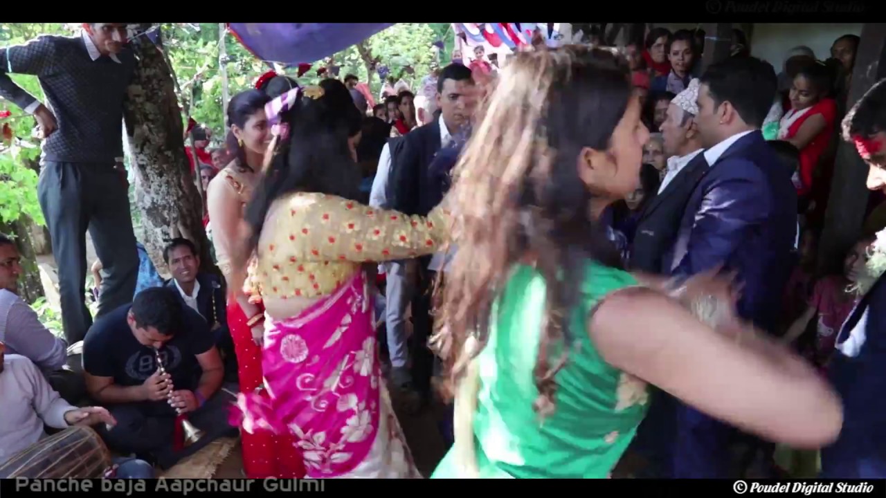 गुल्मी आपचौरे पन्चे बाजामा रमाइलो नाच  || Shankar Weds Shreejana Panche Baja