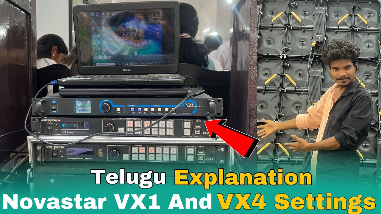 Novastar VX1 and VX4 processors settings  explanation Telugu l travel vlogger anil