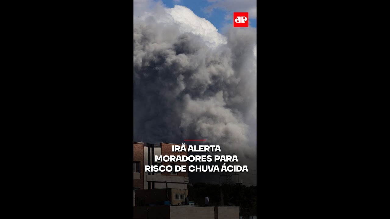 Irã alerta moradores para risco de chuva ácida #shorts