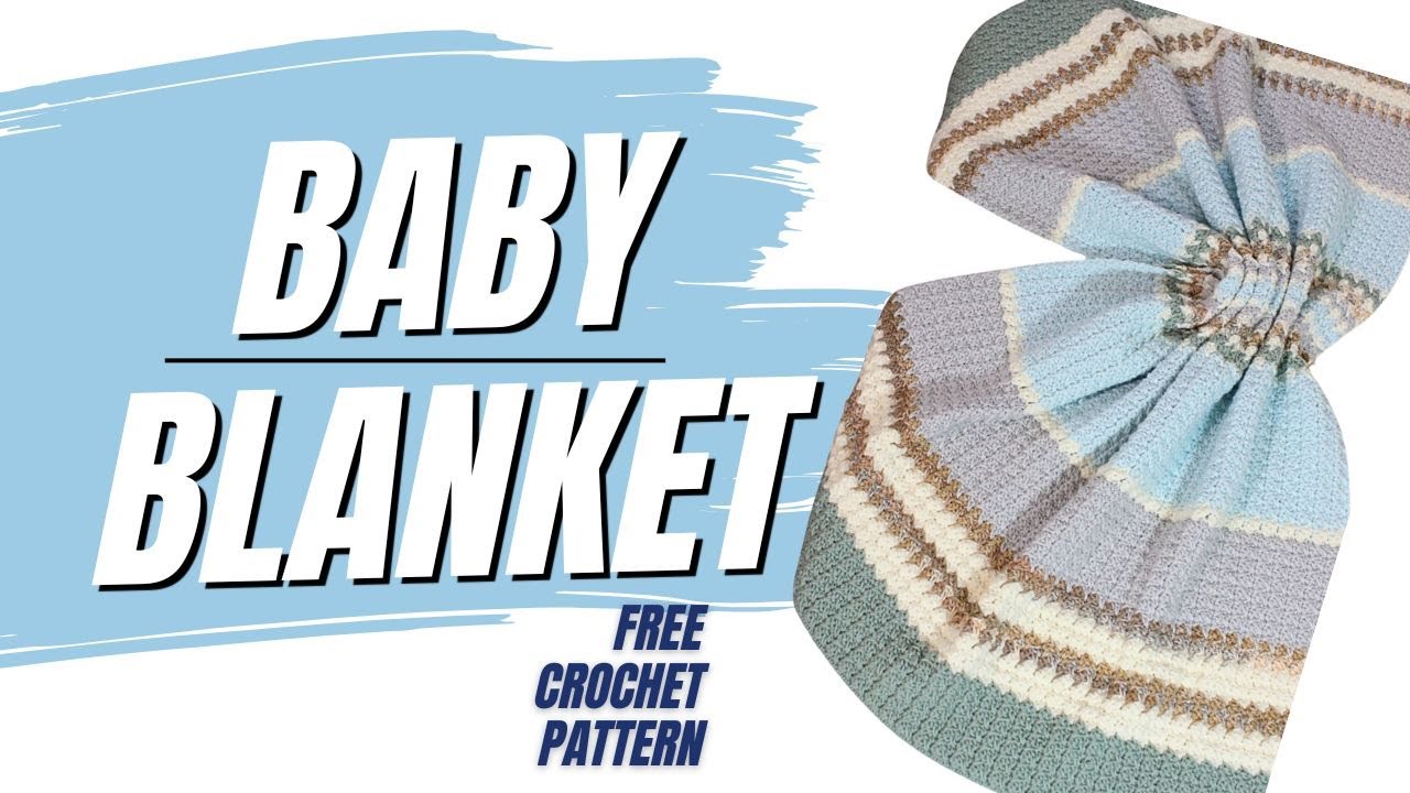 Easy To Crochet Baby Blanket - Spiked Sedge Stitch - Free Pattern #crochet #easy