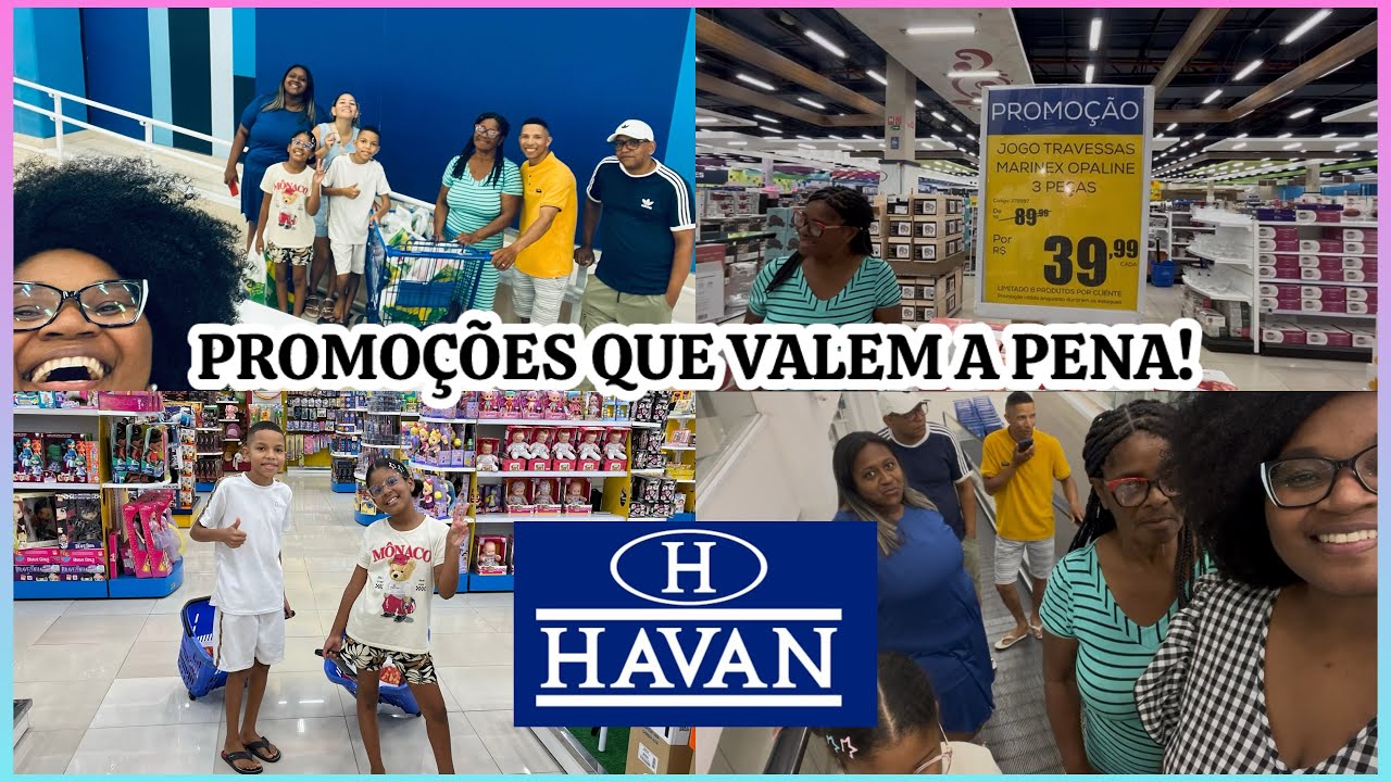 Fui na HAVAN com a família e os primos de Minas 😱 Muitas promoções imperdíveis!