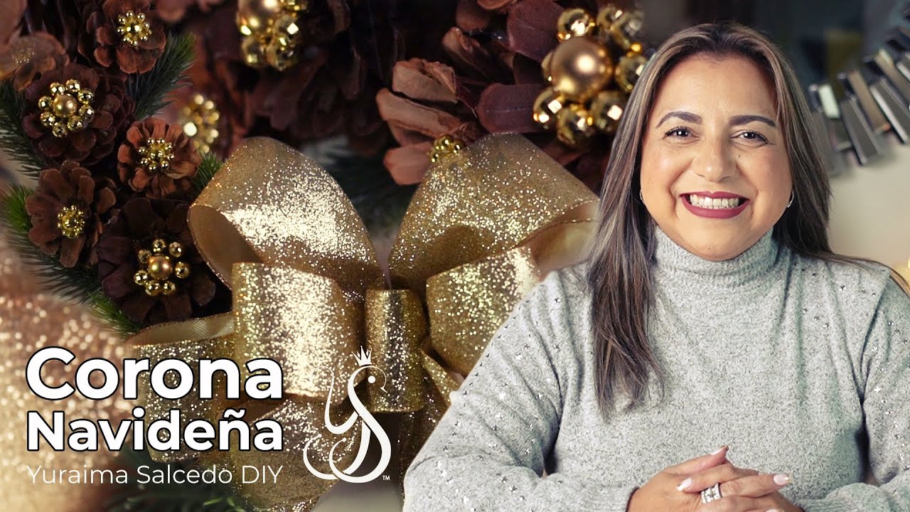 CORONA NAVIDEÑA con PÑAS: 🎄 ¡Decora con Elegancia y Estilo este 2024!
