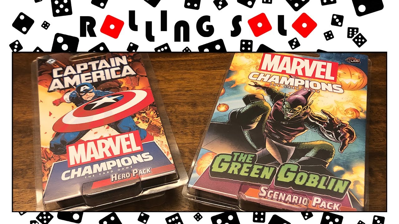 Marvel Champions | Captain America Hero Pack & The Green Goblin Scenario Pack | Unboxing