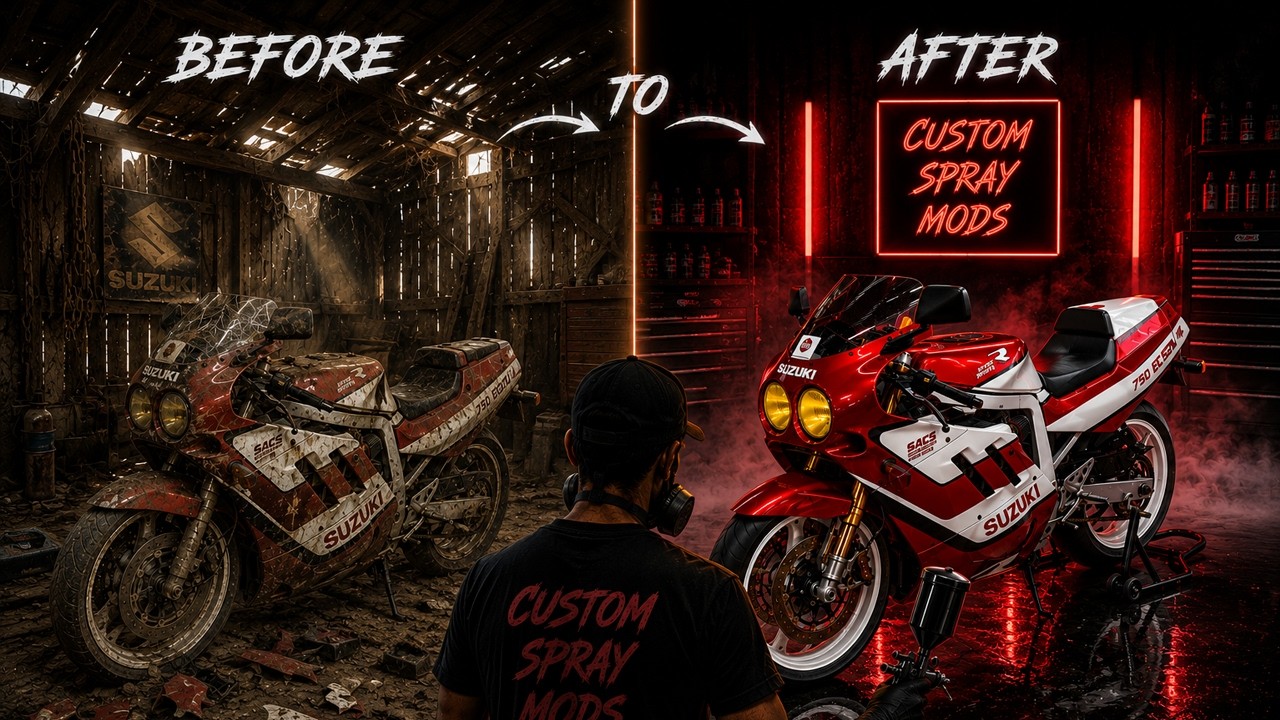 How to Custom Paint your Motorcycle 1988 GSXR 750