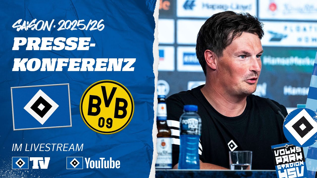 RE-LIVE: MATCHDAY-PRESSEKONFERENZ | HSV vs. BVB