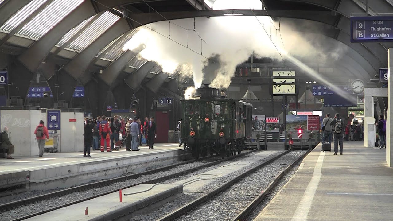 [HD] Dampftriebwagen CZm 1/2 Nr. 31 am 28.05.2011 in Zürich HB