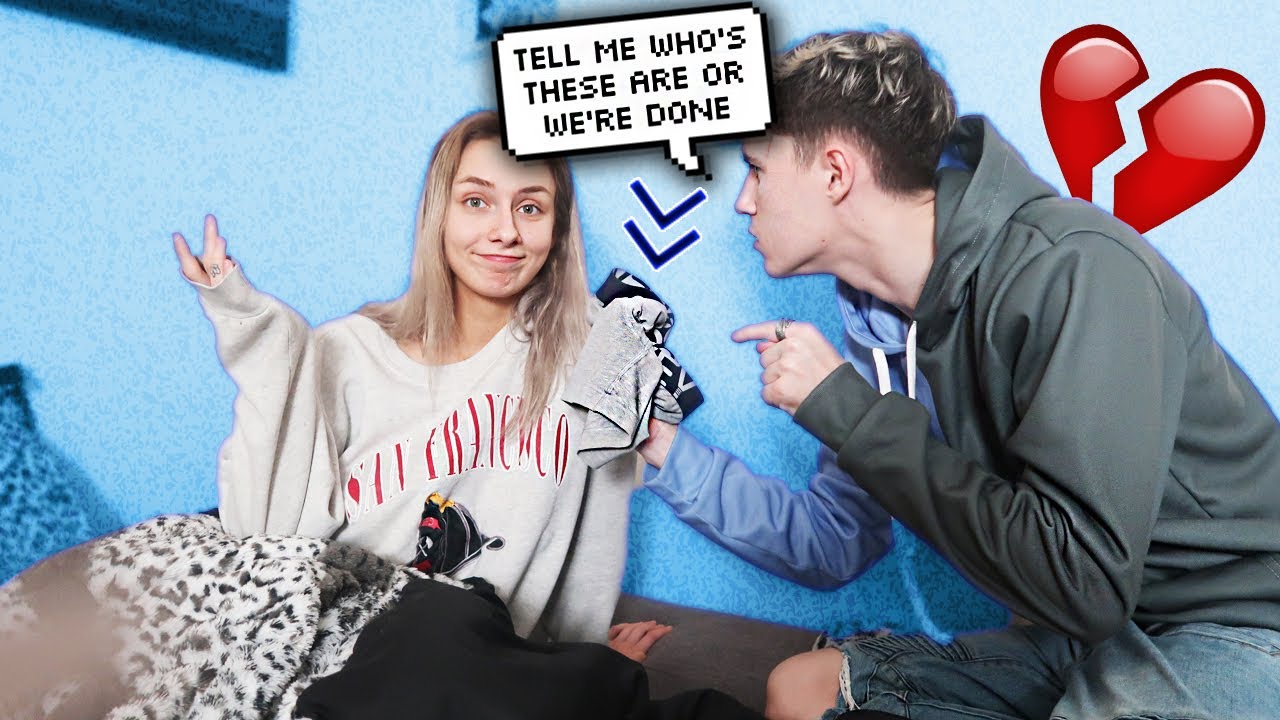 HE FOUND ANOTHER GUYS UNDERWEAR IN OUR BED.. (PRANK GONE WRONG)