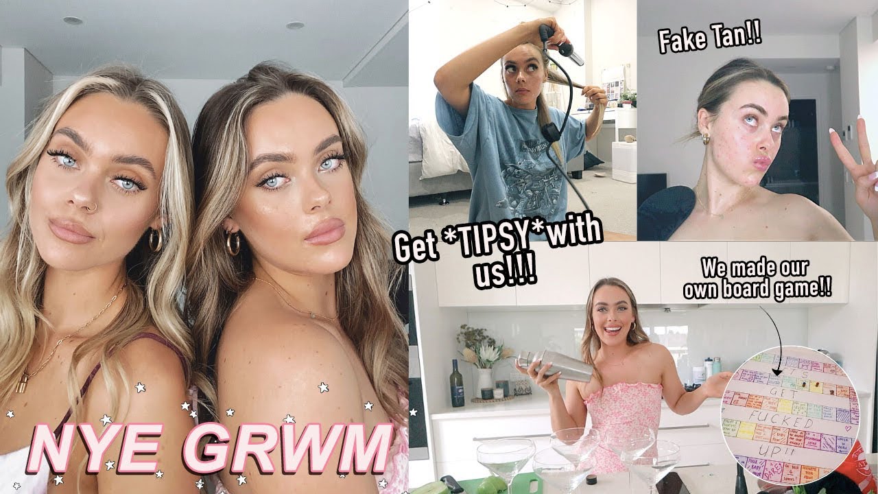 NYE PREP/GRWM (Girls night) | Mescia Twins