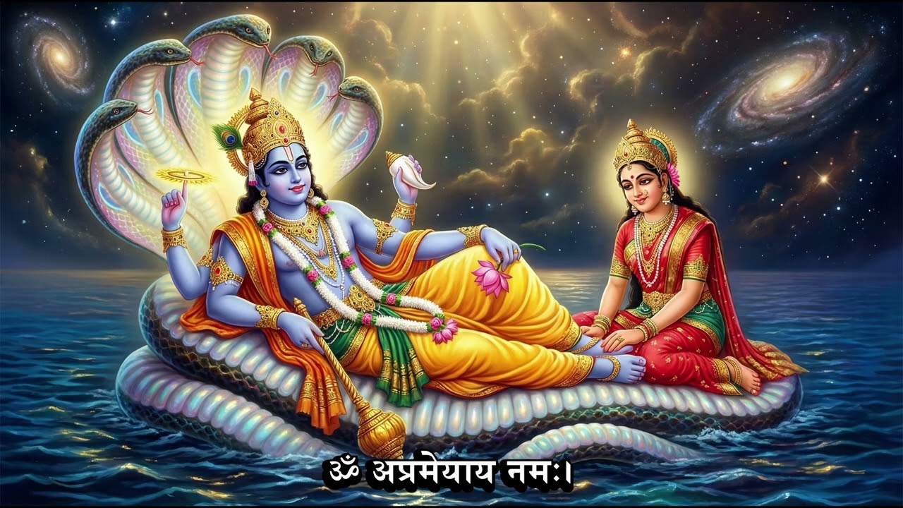 ॐ अप्रमेयाय नमः। | Vishnuji Mantra Chanting | Om Aprameyaya Namah