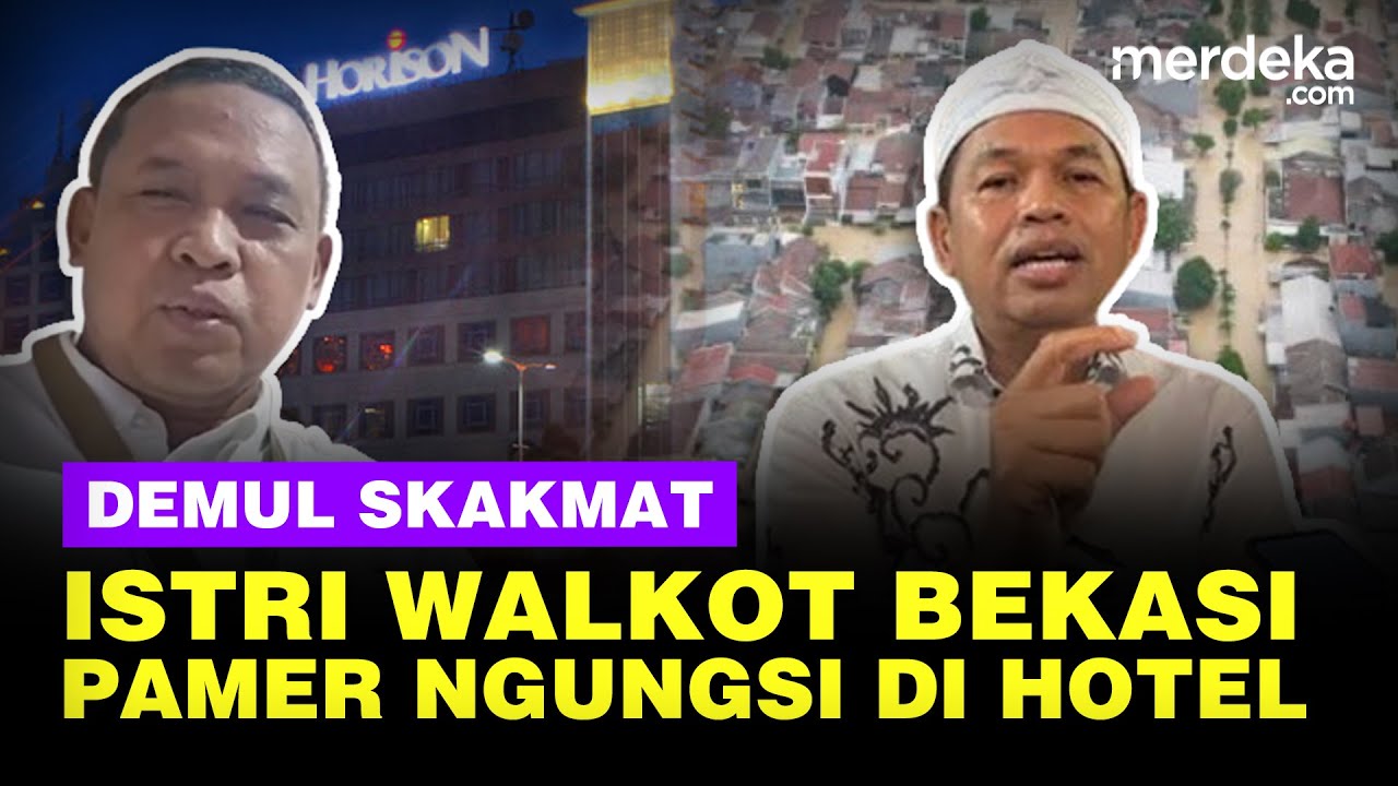 Dedi Mulyadi Skakmat Istri Wali Kota Bekasi, Pamer Ngungsi ke Hotel Saat Banjir