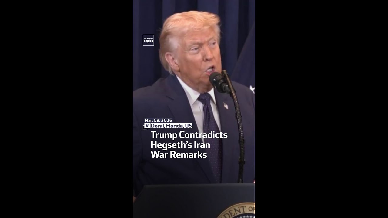 Trump Contradicts Hegseth’s Iran War Remarks