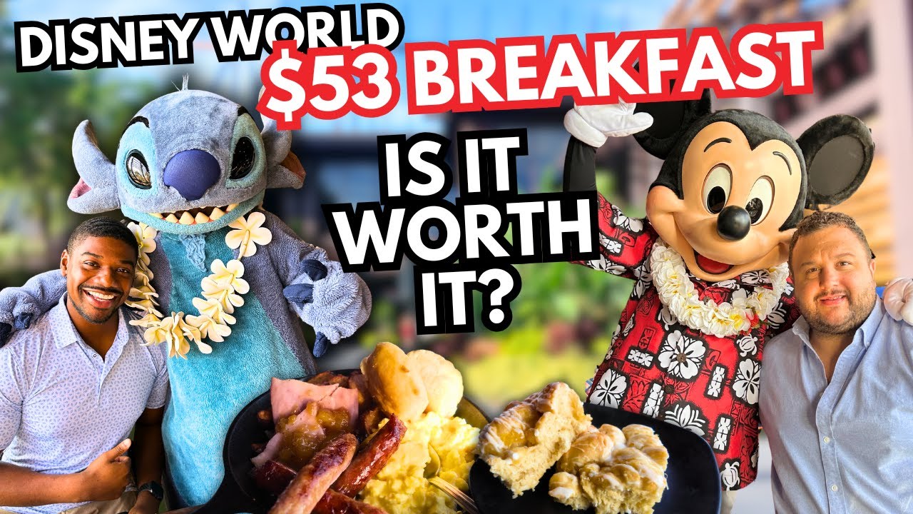 $53 Ohana Breakfast - Disney World Character Breakfast, 2025 - Meet Lilo, Stitch, Mickey & Pluto