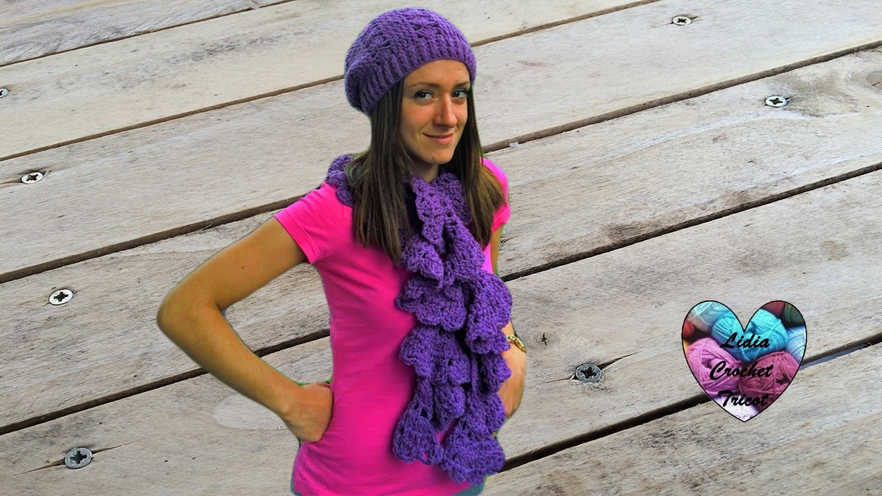 Ensemble bonnet echarpe femme au crochet facile 1/2 / Beanie and scarf women very easy crochet