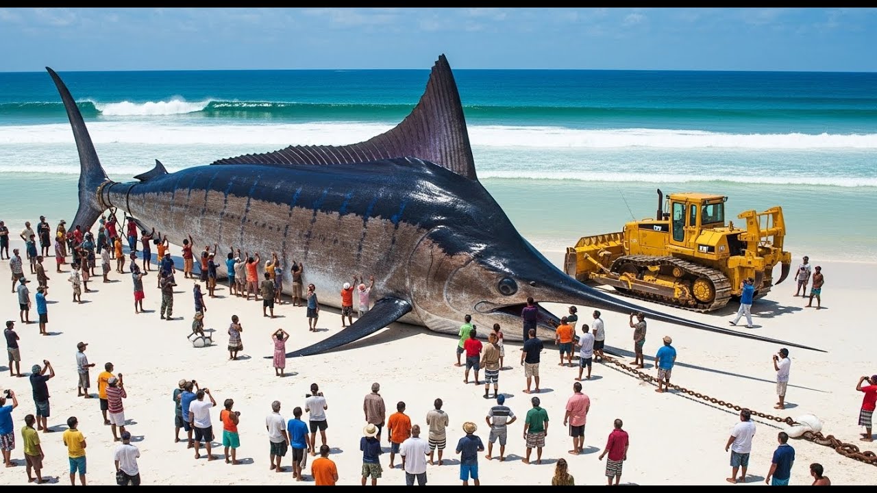 Catching a 50-ton black marlin changes fishing history forever