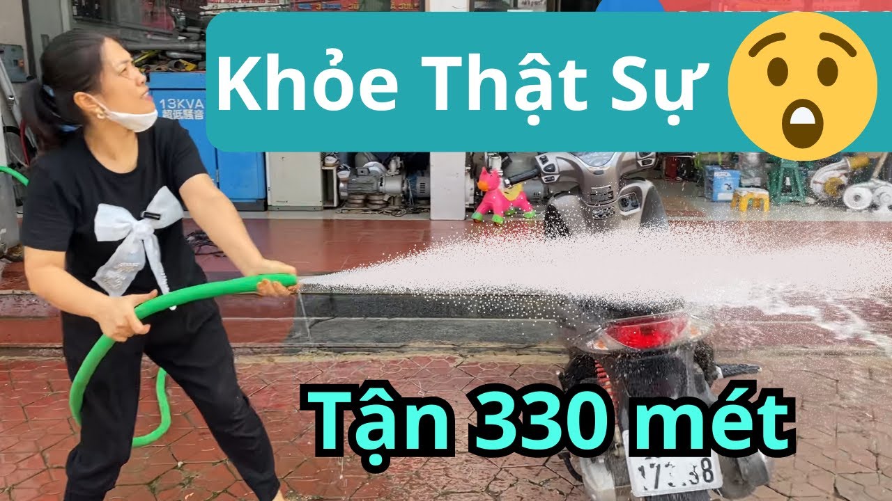 Test Thử Chiếc M&aacute;y Bơm 0,75kw Đẩy Xa Tận 330m V&agrave; C&aacute;i Kết