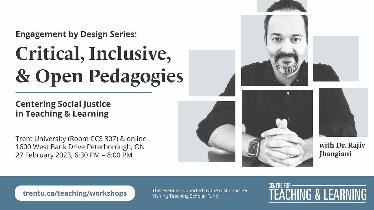 A Message from Dr. Rajiv Jhangiani, Distinguished Visiting Scholar