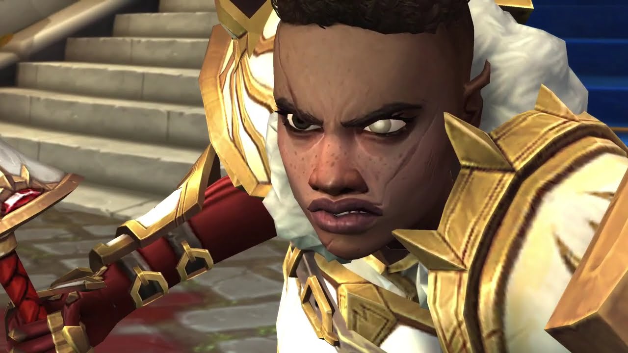 Faerin and Marran - Rise of the Red Dawn in-game cutscene - Legacy of Arathor - World of Warcraft