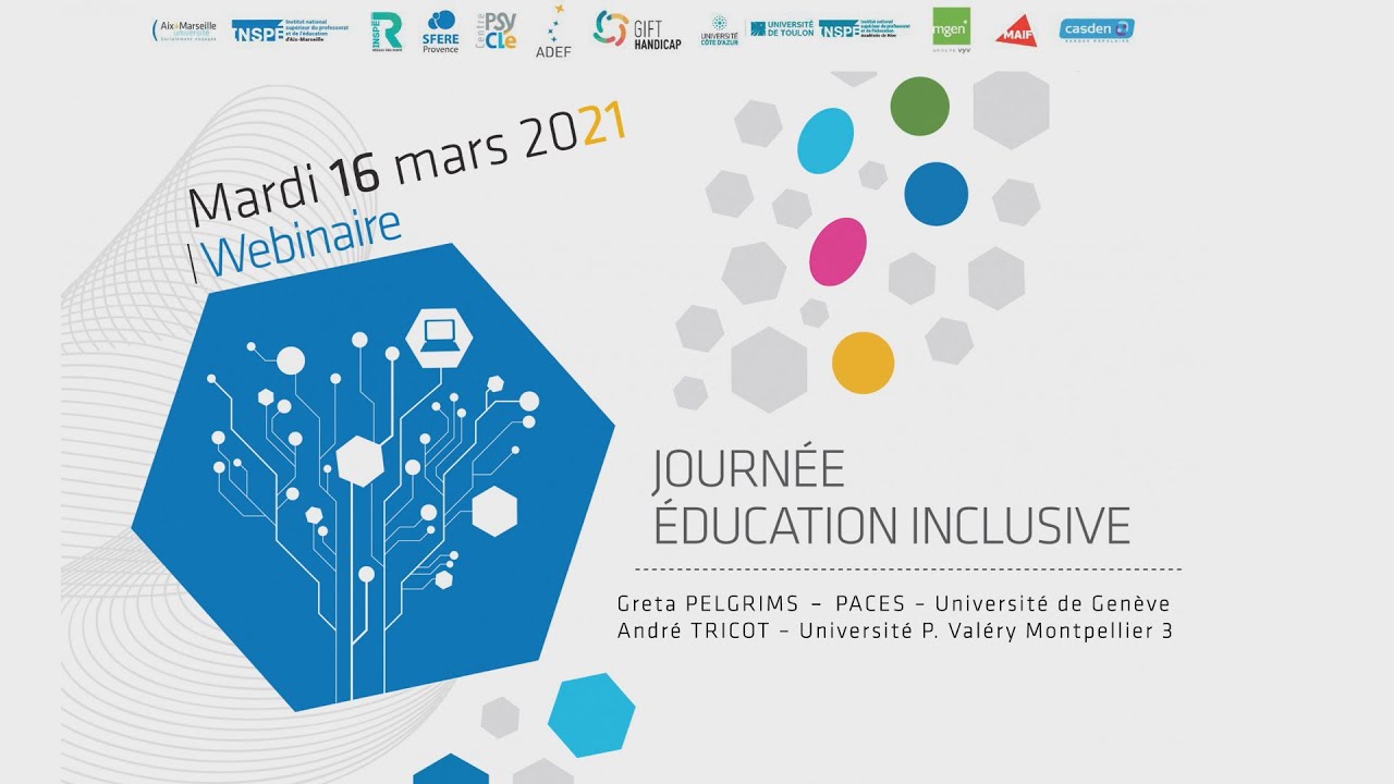 Conférence « éducation inclusive » Pratiques d'enseignement inclusives. Formation et apprentissages