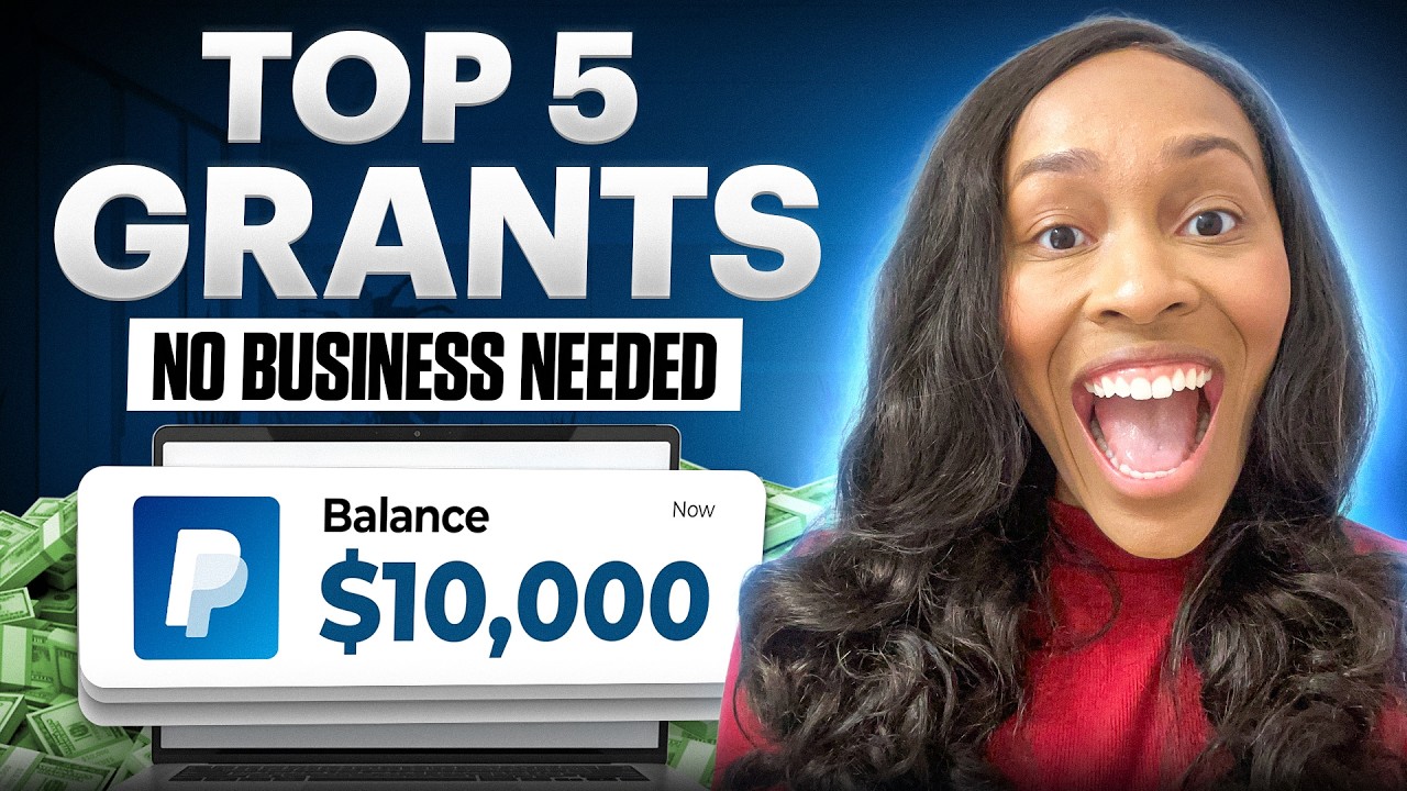 5 GRANTS ANYONE CAN GET WITHOUT A BUSINESS (QUICK APPLY)
