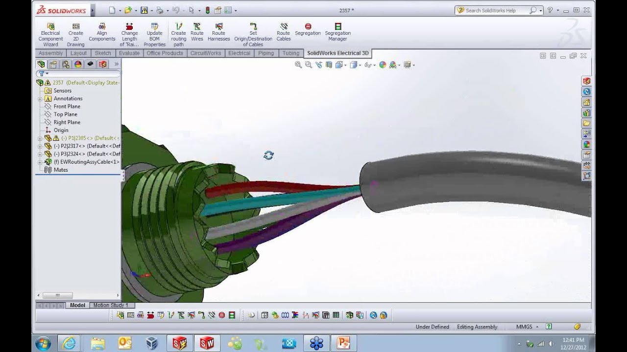 SolidWorks Electrical - Connectors and Cable Design