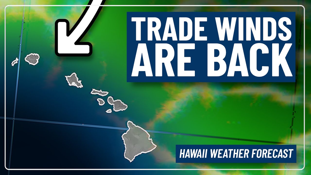 Trade Winds Return, Showers on Wednesday | Hawaii Weather Update