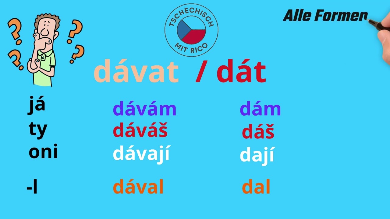 🇨🇿 Tschechische Verben #39: dávat vs. dát - Geben auf Tschechisch!
