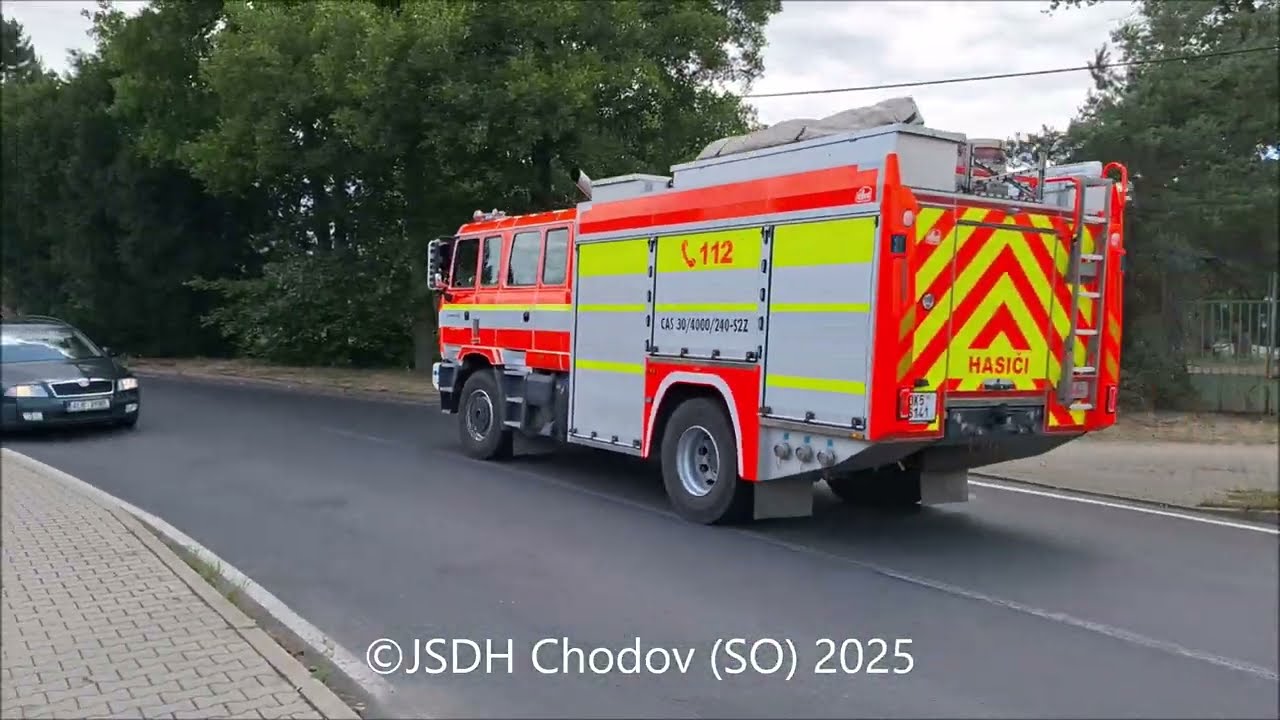 Hasiči Chodov (SO) - výjezd na požár Sokolov 10.07. 2025