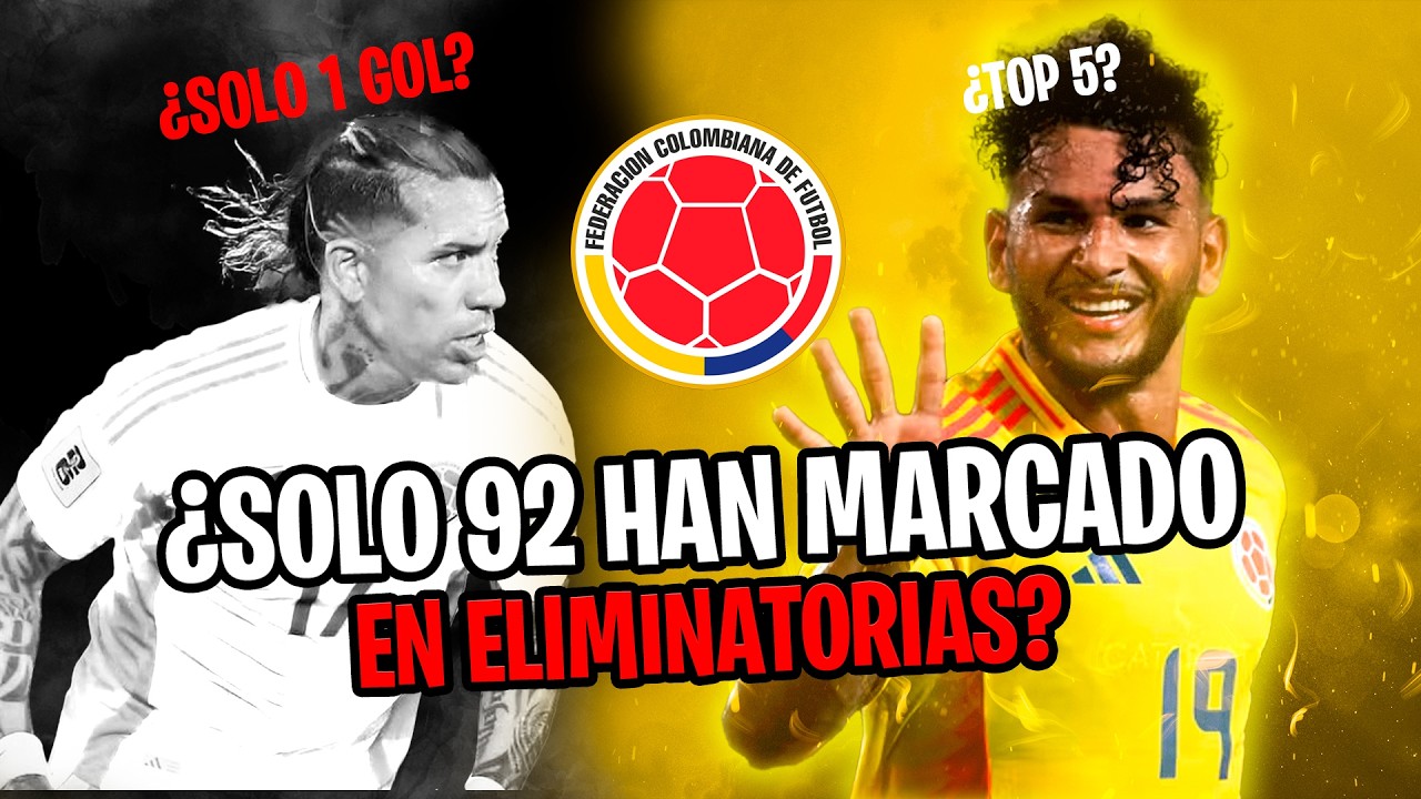 Los 92 GOLEADORES de Colombia en Eliminatorias 😱 (del peor al mejor)