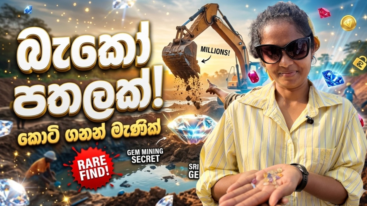 බැකෝ පතලක් බලන්න යමුද? 💎 කොටි ගණන් මැණික් හම්බෙන තැන! Ratnapura Gems | Nivithigala | Karavita | 4k