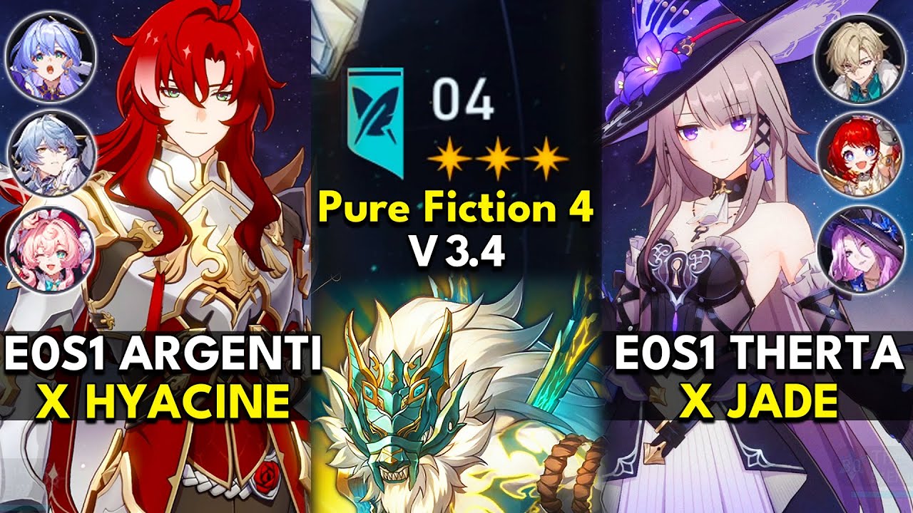 E0S1 Argenti x Hyacine & E0S1 The Herta x Jade | Pure Fiction Floor 4 3 Stars |Honkai: Star Rail 3.4