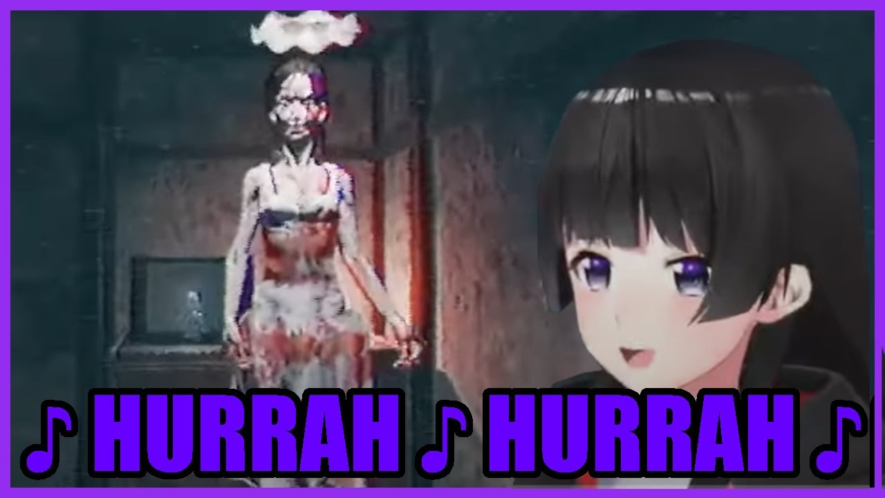 Mito tries to calm down the Monsters in this Haunted Property with her singing