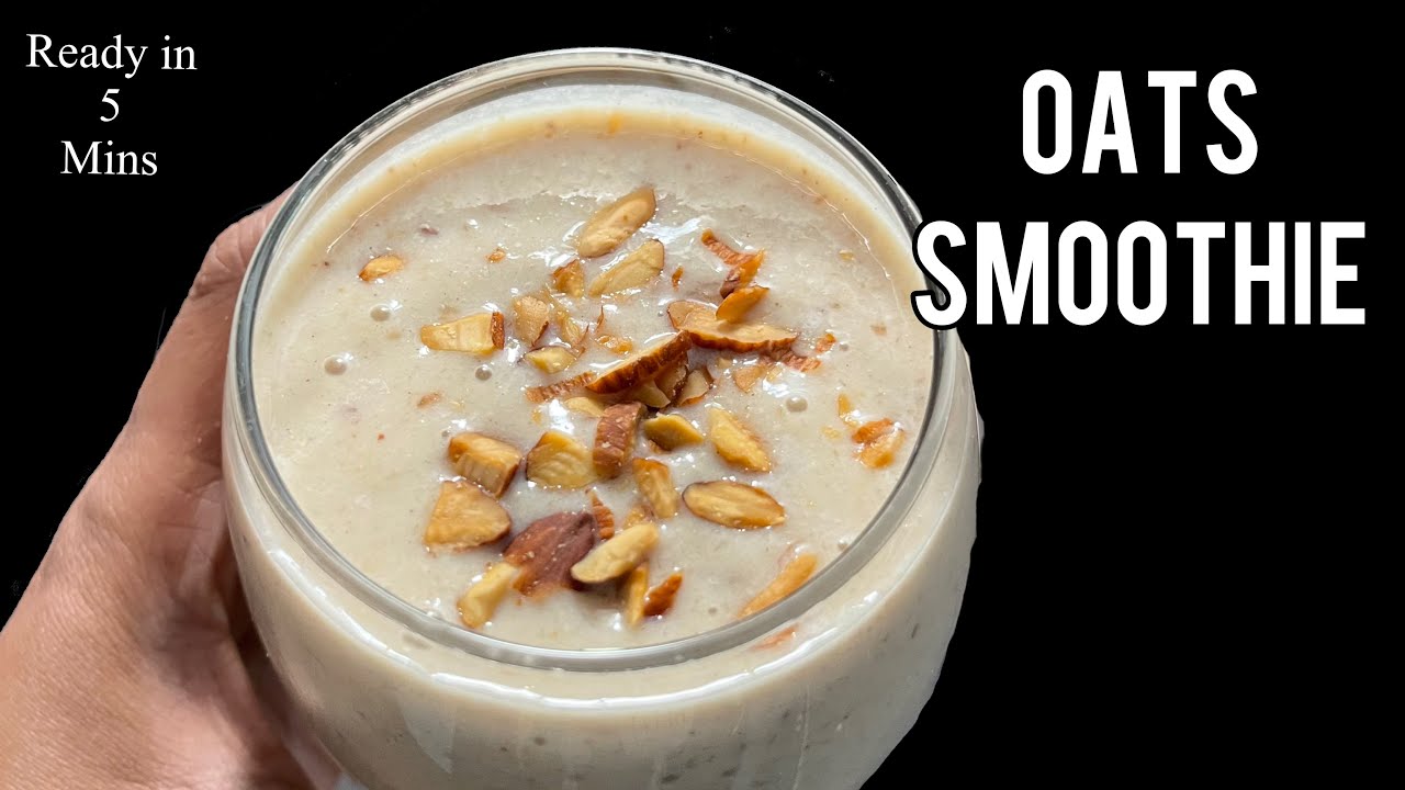 Oats Banana smoothie | oatmeal smoothie | oats smoothie for weight loss | oats smoothie